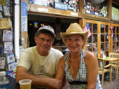 Terry and Valerie at the Hog's Breath